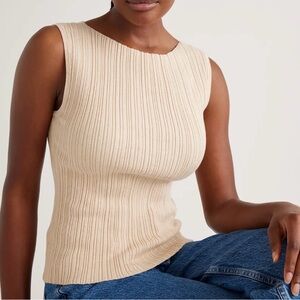 🆕 Quince cotton ribbed tank - Cream